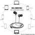 USB C Headphones, USB Type-C Wired Earphones in-Ear Earbuds Headset with Mic and Volume Control Compatible with iPhone 15 Pro Max Plus, iPad Pro, ...
