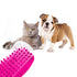 Pet Bath Massage Brush - Premium Cat and Dog Bath Brush Scrubber with Removable Cover - Soft Bristle Silicone Dog Brush for Short & Long Haired Pe...