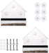 Window Bird Feeder 2 Pack - Clear Clear Bird House Shape Hanging Birds Feeder with Suction Cups and Screws,Separable & Removable Seed Feed Tray fo...