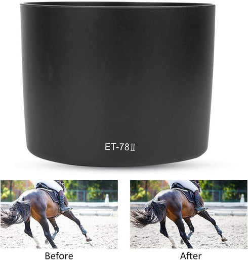 ET-78II Lens Hood, Camera Mount Lens Hood Replacement for Canon EF 135mm F2L 180mm F3.5L USM Lens...