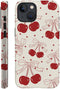 for iPhone 14 Plus Case,HH2 Red Cherry Bows Hybrid 2 Layer Hard Shell Silicone Protective Pattern Design Case...