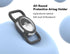 Waterproof Airtag Dog Collar Holder, Silicone & ABS Airtag Holder for Dog & Cat Collars, Ultra-Durable, Lightweight and Protective Airtag Case (Bl...