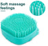 Pet Bath Massage Brush Puppy Dog Cat Grooming Cleaning Soft (Blue)...