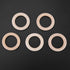 50pcs Wood Rings Circle Unfinished Wooden Round Rings Wood Craft Pendant Connectors for Jewelry Making...