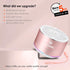 XLEADER A6 Mini Bluetooth Speaker, IPX7 Waterproof Shower Speaker with Lanyard, Small Speaker with Lights and Mic, Cute Pink Bluetooth Speaker for...