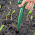 Oumefar 5Pcs Handheld Plastic Transplanting Widger Planting Tools Dibber Soil Digger Hole Punch Sowing Seeds Dispenser Garden Supplies Grip Seedli...