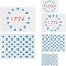 American Flag Star Stencil Templates - 6 Pack 50 Stars 1776 13 Stars Flag Stencils for Painting on Wood and Walls, Reusable Plastic Stencils in 3 ...