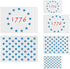 American Flag Star Stencil Templates - 6 Pack 50 Stars 1776 13 Stars Flag Stencils for Painting on Wood and Walls, Reusable Plastic Stencils in 3 ...
