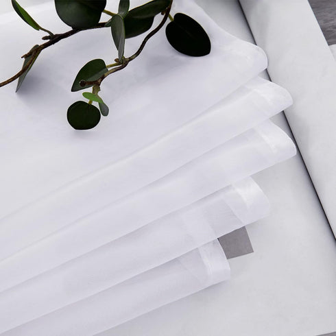 MIULEE Sheer Window Scarf Valance Extra Long Topper Window Treatment Elegant Curtain Scarves Luxury Swag Curtain Drapes for Party Wedding Arch Cer...
