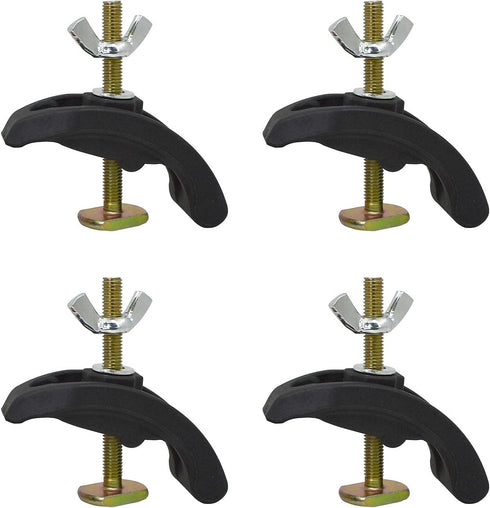 4PCS Press Plate Clamp, CNC Arcuate Press Plate Clamp - T Track Hold Down Clamps Woodworking for CNC Milling Engraving Machine...