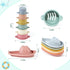 Bath Toys, 14-Piece Water Table Toys with Stacking Cups and Bath Boats for Toddlers 1-3, Pool Toys for Toddlers 1-3, Bath Tub Toys for Baby Toddle...
