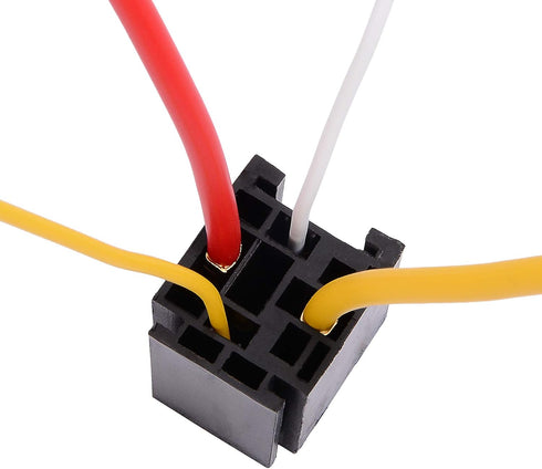 EHDIS 4-Pin Relay With Harness - Car Truck Motor Heavy Duty 80A 12V On/Off Normally Open SPST Socket Plug 4 Wire Automotive Model JD2912-1H-12VDC ...