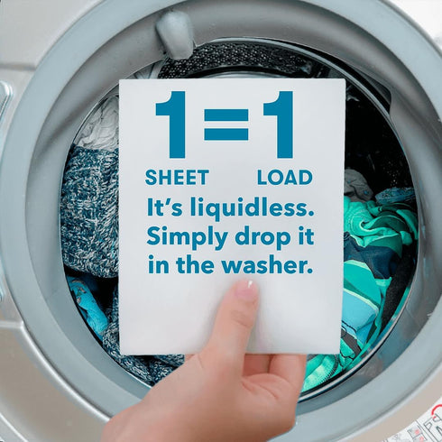 ECOS Laundry Detergent Sheets - No Plastic Jug - Vegan, No Mess & Liquid Free - Laundry Sheets in Washer - Hypoallergenic, Plant Powered Laundry D...