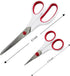 Singer Sewing and Craft Scissors, Red & White (3-Pack)...