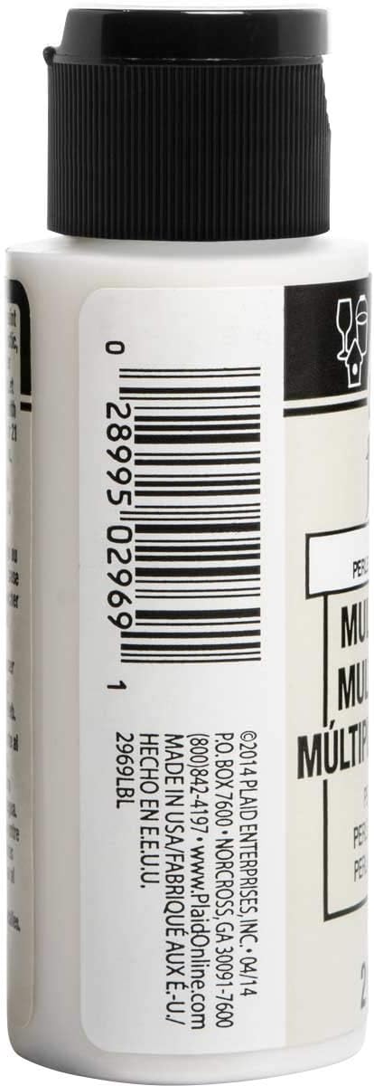 FolkArt multisurface pearl paint, 2 oz, White...