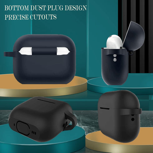Coffea for Airpods Pro 2nd Generation Case Cover, Soft Silicone Shock-Absorbing Protective Case with Keychain for New Apple Airpods Pro 2 Case 202...