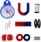 School Science Magnets Set for Kids Magnet Kit Fun Experiment Tool Physics Educational Toys Games for Children Teen Including Horseshoe/Ring/Horse...