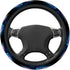 Swono Butterfly and Flower Universal 15" Steering Wheel Covers Abstract Blue Butterfly and Pink Flower Cute Car Steering Wheel Cover for Men Women...