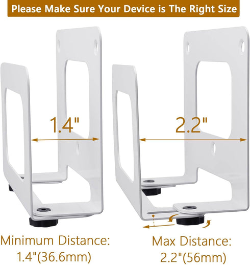 Adjustable Cable Box Wall Mount Modem Wall Mounting Bracket Designed for PS4, Mini PC, Beelink Mini PC, Apple TV, Roku, Amazon Fire TV, Mac Mini, ...