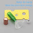 15Pcs Green Glass Roller Bottles 5ml Roll-on Bottles Refillable Empty Rolling Bottles Roller Vials Container for Essential Oil Perfume Skincare, 3...