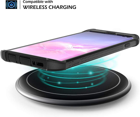 Dexnor Compatible Samsung Galaxy S10 Case 6.1 inch, Heavy Duty Protection Hard Back Defender Protector Protective Shockproof Bumper Cover Purple P...