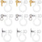 UNICRAFTALE about 30pcs 3 Styles Clip-on Earring Component 304 Stainless Steel Findings Golden & Stainless Steel Color Clip-on Earring with Loop f...