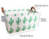 Square Canvas Toy Storage Bins Basket with Handle Collapsible Toy Organizer for Nursery Storage, Kid's Toy & Laundry, Gift Baskets(Green Cactus)...