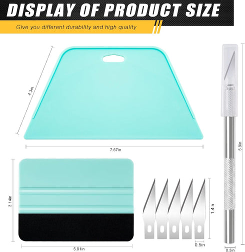 WRAPXERPT Wallpaper Smoothing Tool,Wallpaper Tool Kit for Peel and Stick Wallpaper Hanging,Vinyl Backsplash Tile,Bathroom,Window Film...