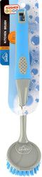 Dairy Blue Kitchen Dish Brush – Pots, Pans and Dishes Scrubber with Long Neck Ergonomic Handle - Color Coded Kitchen Tools by The Kosher Cook...