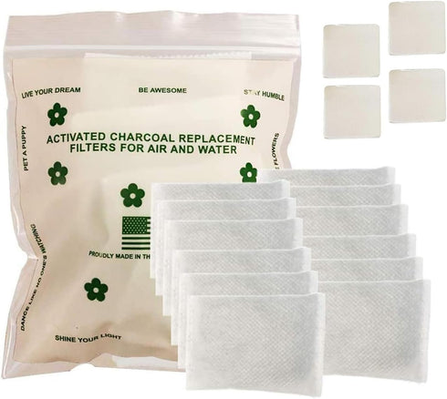 Green Piece® Pack of 12 +1 - Compatible with Diaper Genie - All Natural Baby Diaper Pail Deodorizer - Overstuffed - Activated Charcoal Air Purifie...