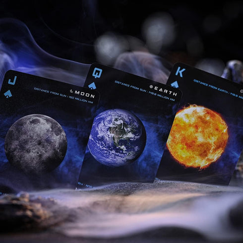 Cosmos Playing Cards: Space-Themed for Astronomy Enthusiasts with Galaxy Planets - Black Hole, Sun, Mars, Moon... (Standard Edition)...