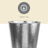 Home Basics Hammered Stainless Steel Bathroom Garbage Wastebasket bin 6 Liter, Chrome Finish...