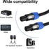 EBXYA 6 Feet Speakon Speaker Cable 12 AWG - Speakon to Speakon Audio Cables Neutrik NL4FX (NL4FC) Wire 6 Ft - 2 Conductor....