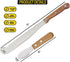Performore 2PCS Spreader Knives, 12” Peanut Butter Knife that Works Great with Jars and 5” Short Spreading Knife, Stainless Steel Spatulas with Wo...
