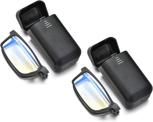 Folding Reading Glasses - Foldable Portable Readers For Men Women With Case 2 Pairs 1.00...