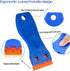 3Pack Plastic Razor Blades Scraper Tool (1Spatula)10 Double Edged blades,No Scratch Sticker Removal Scraper for Cleaning Adhesive Label Decal Glue...
