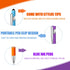 12 Pcs Blue Ink Ballpoint Pen with Stylus Tip, 1.0 mm Metal Pen Stylus Pen for Touch Screens, 2 in 1 Thank You Pen Gift for Friends, Colleagues, C...