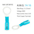Heat Shrinkable Ring Terminals - Marine Grade Ring Connectors - Waterproof Eyelet Type Wire Connectors Insulated Electrical Crimp Wire Terminals (...