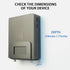 Monzlteck Adjustable Small Device Wall Mount Holder for Apple TV,ROKU,Router,Modem and Other Media Players...
