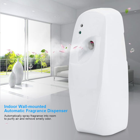 Automatic Wall Air Freshener, Timed Air Freshener Dispenser Indoor Wall Mounted Adjustable Air Freshener Fragrance Aerosol Spray Dispenser 300mL...