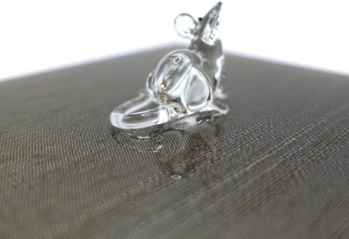 Mouse Micro Tiny Figurines Hand Blown Glass Art Animals Collectible Gift Home Décor (Clear)...
