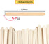 200 Pcs Natural Wooden Food Grade Craft Sticks - Ice Cream Stick - Popsicle - 4.5 inch Length - Suit Crafting, Stirring, Paddle, Waxing, Small Ice...