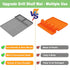 Silicone Grill Side Shelf Mat for Blackstone BBQ Grill, 3 in 1 Silicone Spatula Mat with Drip Pad,Large Silicone Utensil Rest for Multiple BBQ Gri...