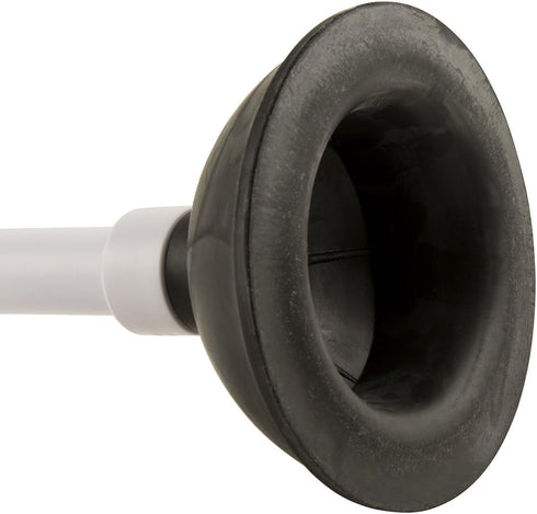 PlumbCraft 14-18-in. Stow-Away Plunger with Adjustable Handle 7503500, Heavy Duty Toilet Plunger for Households, Ergonomic Plunger to Unclog Toile...