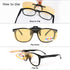 FONHCOO Clip-on Night Driving Sunglasses 2 Pack Night Vision Glasses Lens over Prescription Glasses for Women Men (2 × Night Driving Lens)...