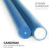 CANDWAX 8 inch Tapered Candles - Set of 12 Dripless Dinner Candles - Dark Blue...