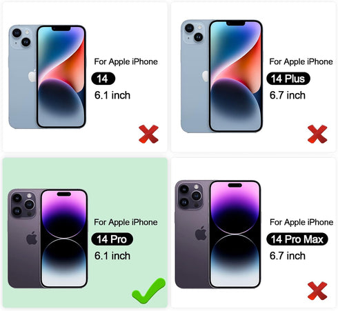 iPhone 14 Pro Case with Screen Protector, iPhone 14 Pro Case for Men, Shock Absorption Heavy Duty Durable Drop Test Slim Fit Lightweight Protectiv...
