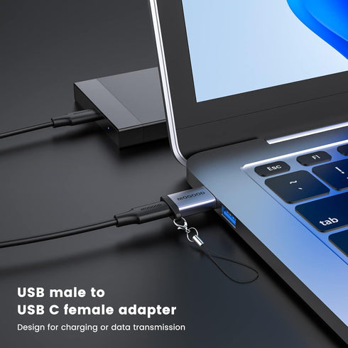 USB C to USB Male Adapter USB to USB C USB Type C Adapter Type C Charger Connector for Apple MagSafe Watch 7/8 USB C Adapter Type C Charger Cable ...