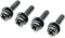ReplacementScrews 1 Set of Metric Screws (Model RS-198126) Pan Head - Philips Drive - Black Plated (Pack of 4)...