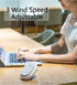Portable Hanging Neck Fan Wearable Personal Fan Battery Operated USB Rechargeable 3 Speed Mini Handheld Air Conditioning Cooling Refrigeration Nec...